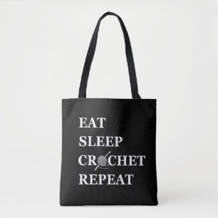 Tote Bag Funny crochet citation tricot dire cadeau