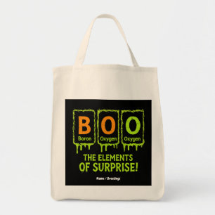 Tote Bag Funny Halloween Boo Elements Science Surprise Cade