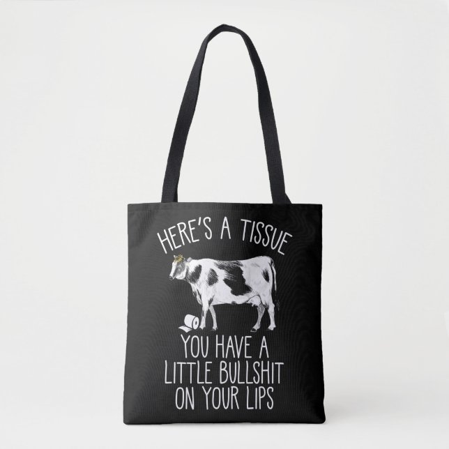 Tote Bag Funny Heifer Crybaby Cow Farmer Bull Softie (Devant)
