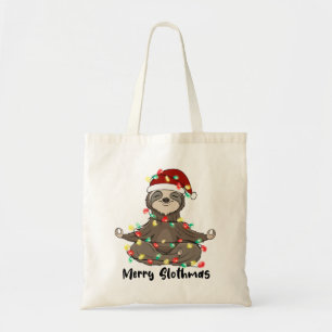 Tote Bag Funny Joyeux Slothmas