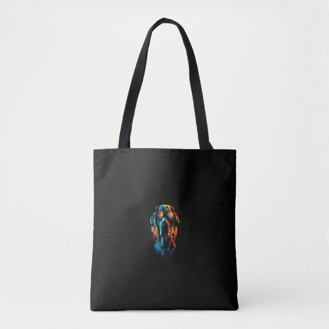 Tote Bag Funny Labrador Retriever Lover Dogs Graphic Chien  (Devant)
