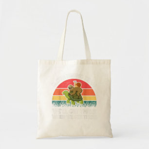 Tote Bag Funny Lazy Sloth Snail Riding Turtle Cute Sloth Hi