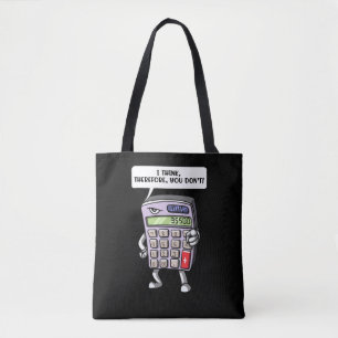 Tote Bag Funny Math Algebra Calculator Joke