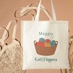 Tote Bag Funny mignon Knit arrive Tricot