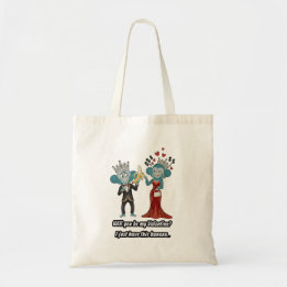 Tote Bag Funny Monkey Couple Valentine's Day