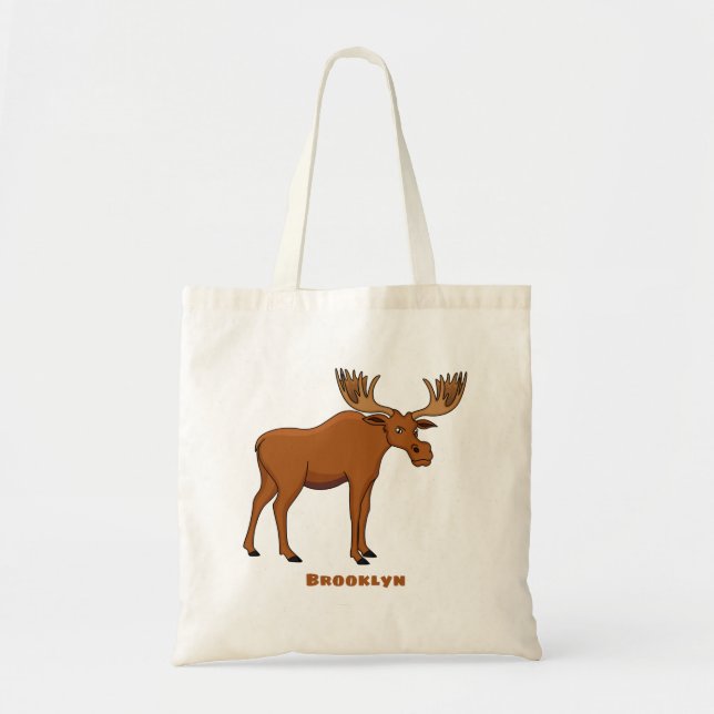 Tote Bag Funny moose (Devant)