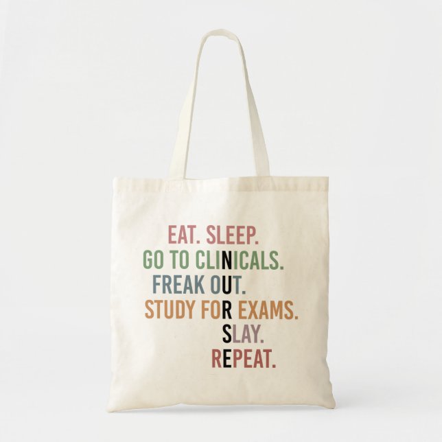 Tote Bag Funny Nurse School Student Future Nurse Cadfts (Devant)