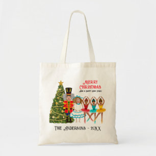 Tote Bag Funny Nutcracker Famille de cinq   Trois filles