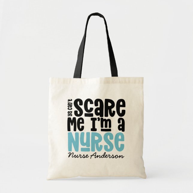 Tote Bag Funny pink nurse typographiy thanks you (Devant)