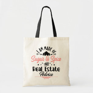 Tote Bag Funny Real Estate Agent, courtier-cadeau Maison Re