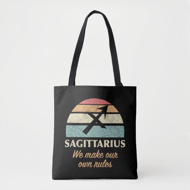 Tote Bag Funny Sagittarius Règles Zodiac (Devant)