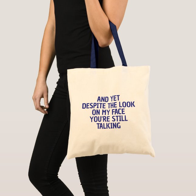 TOTE BAG FUNNY SARCASTIC COOL CUSTOMIZED QUOTES WOMEN GIFT (Devant (produit))