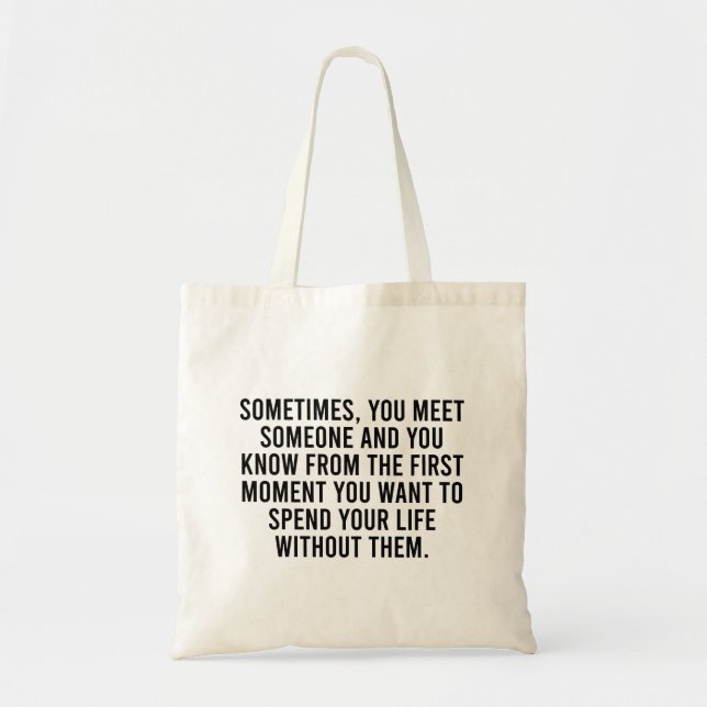 Tote Bag Funny Sarcastic Introvert Humour Dire (Devant)
