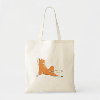 Tote Bag funny shiba inu dog yoga pose birthday