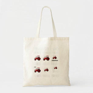 Tote Bag Funny Tracteurs amoureux 6 choses que je fais en M