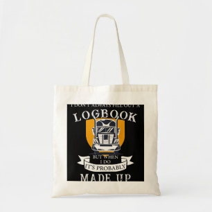 Tote Bag Funny Trucker Logbook Tracteur de camion Tracteur 