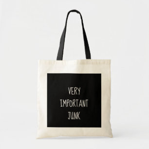 Tote Bag Funny "Very Important Junk" Tote