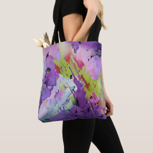 Tote Bag "Fusion des teintes" Art Abstrait contemporain