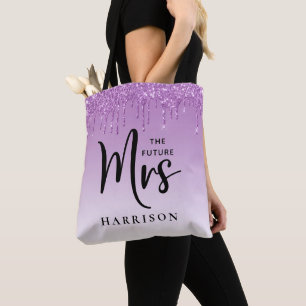 Tote Bag Futur Mme Purple Parties scintillant Drips Personn