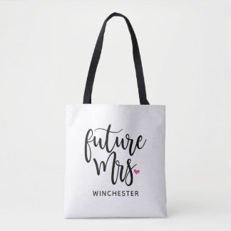 Tote Bag Futur Mme (Votre Nom) Script noir