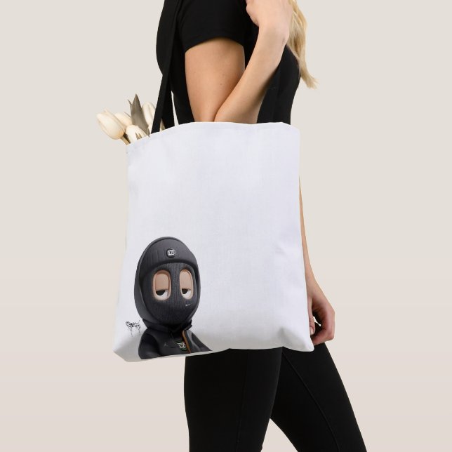 Tote Bag - Future in Motion (Black & White) (Close Up)