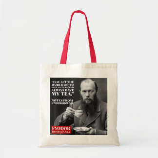 Tote Bag Fyodor Dostoevsky - citation amusante du thé