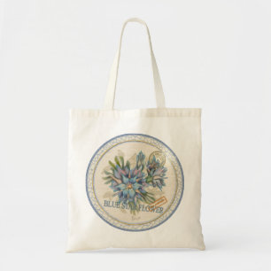 Tote Bag G création Office fleur bleue