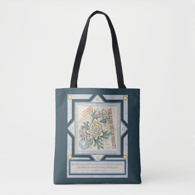 Tote Bag G création Office Fleur jaune (Devant)