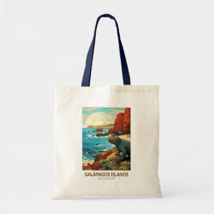 Tote Bag Galapagos Îles Voyage Art Vintage