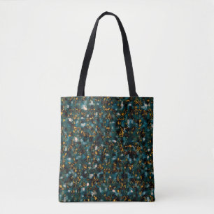 Tote Bag Galaxies Noir Bleu & Cuivre