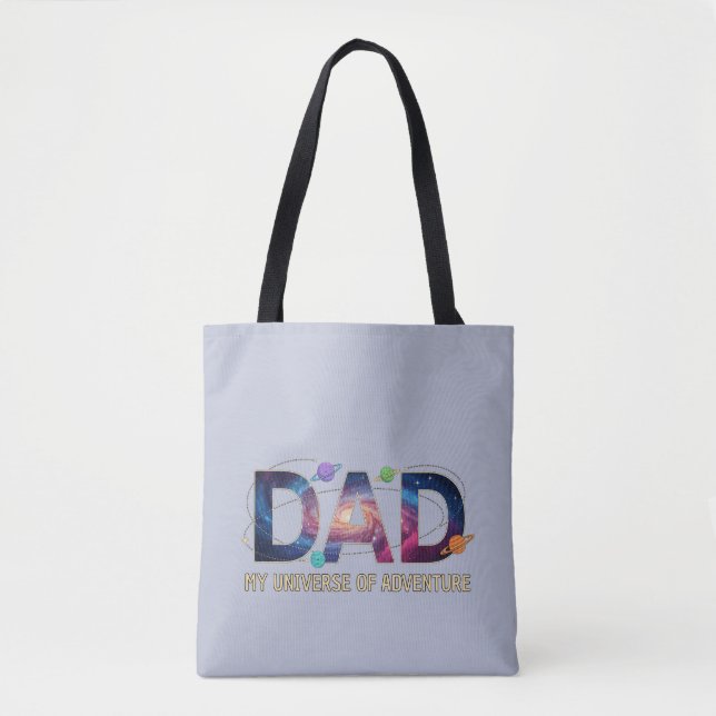 Tote Bag Galaxy Dad Universe Adventure (Devant)