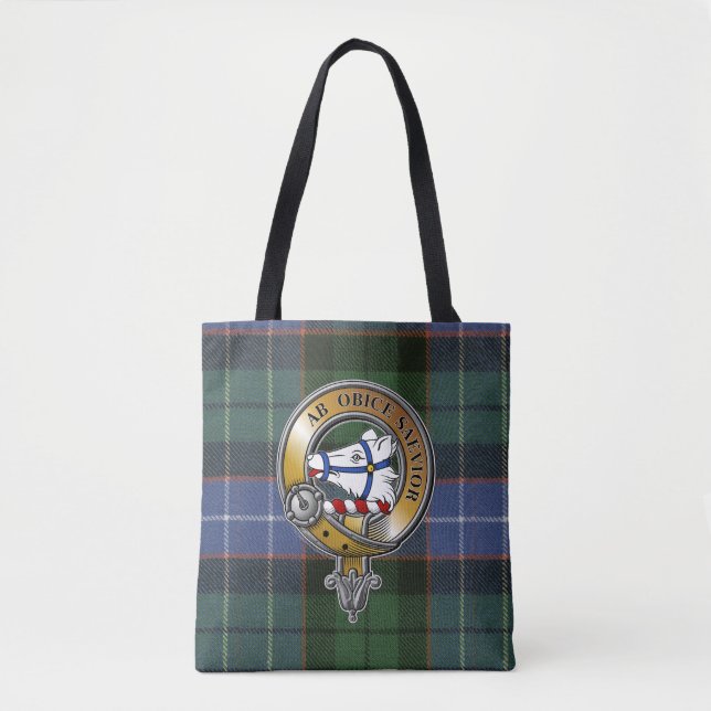 Tote Bag Galbraith Tartan & Badge (Devant)