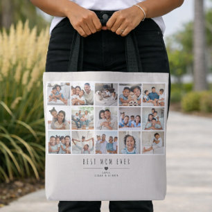 Tote Bag Galerie de 15 photos moderne « Meilleure maman » p
