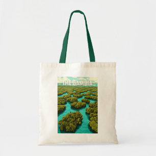 Tote Bag Gambie Illustration Travel Art Vintage