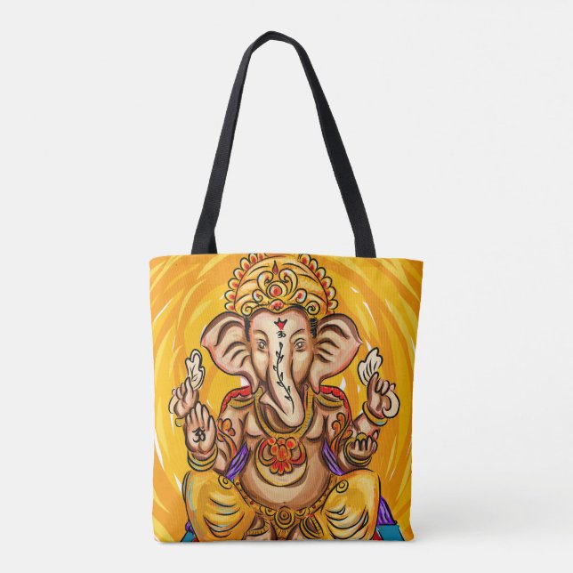 Tote Bag Ganesh partout Fourre-tout imprimé (Dos)