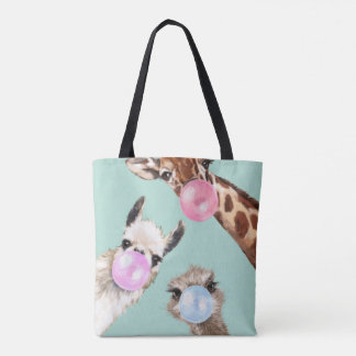 Tote Bag Gang Bubble Gum en Vert 
