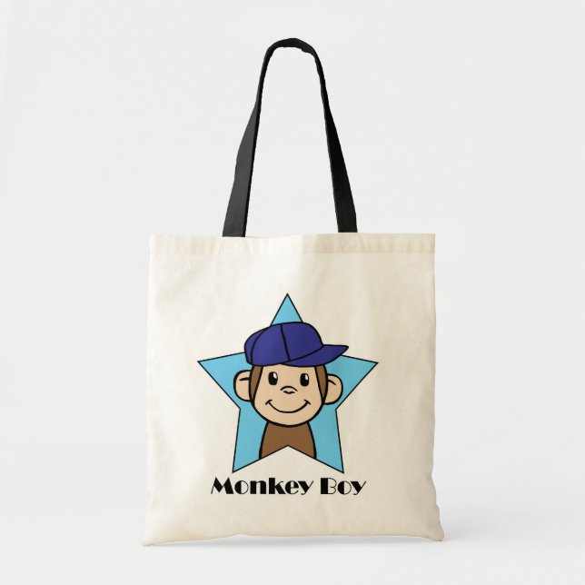 Tote Bag Garçon de singe (Devant)
