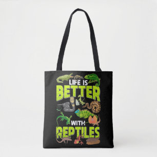 Tote Bag Garçons Filles Reptiles Lizard Gecko Dragon Port