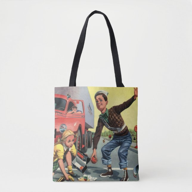 Tote Bag Garde de passage de la patrouille de sécurité vint (Devant)