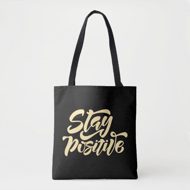 Tote Bag Garder le jaune positif (Devant)