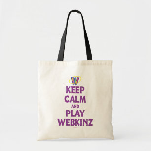 Tote Bag Gardez le calme et le jeu Webkinz