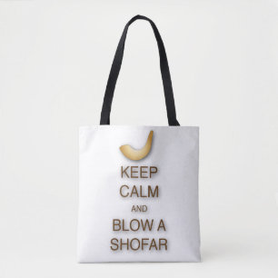 Tote Bag Gardez le calme et soufflez un shofar partout