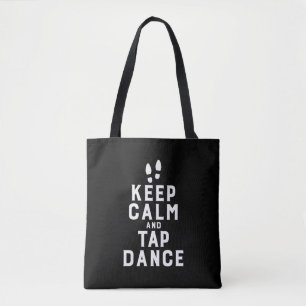 Tote Bag Gardez le calme et taper Danse Danseuse Danseuse a