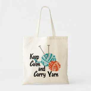 Tote Bag Gardez le calme et transportez du fil