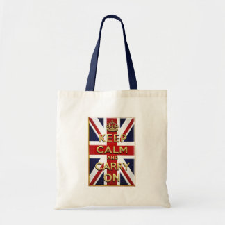 Tote Bag Gardez le drapeau britannique calme