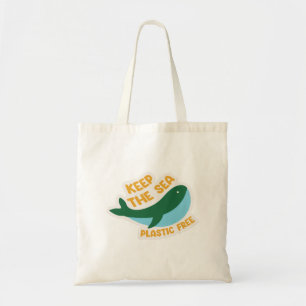 Tote Bag Gardez le plastique de la mer libre