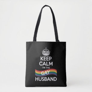 Tote Bag Gardez votre calme Je suis le mari gay, père de fa