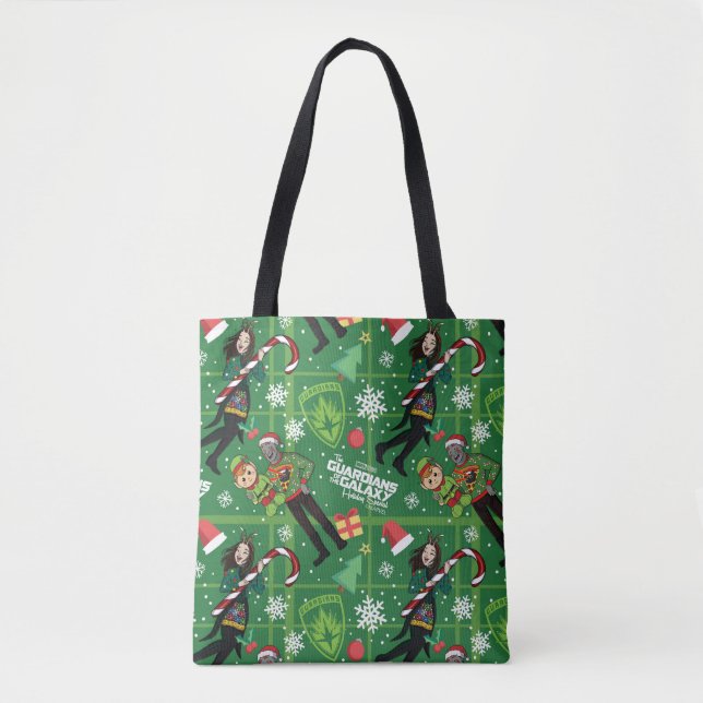 Tote Bag Gardiens de Galaxy Holiday Drax & Mantis (Devant)