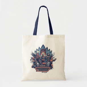 Tote Bag Gardiens de la Galaxie Équipe Chargée avec Logo
