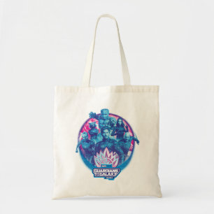 Tote Bag Gardiens de la Galaxie Équipe Graphique Vaporwave
